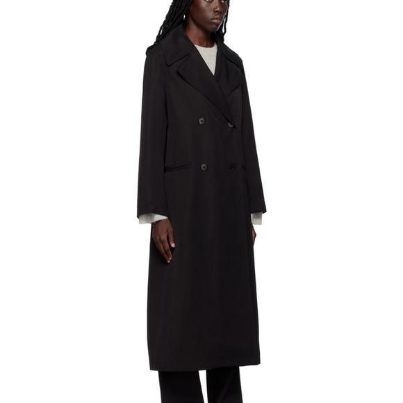 TOTEMEBlack Fluid Trench Coat size 42 XXL